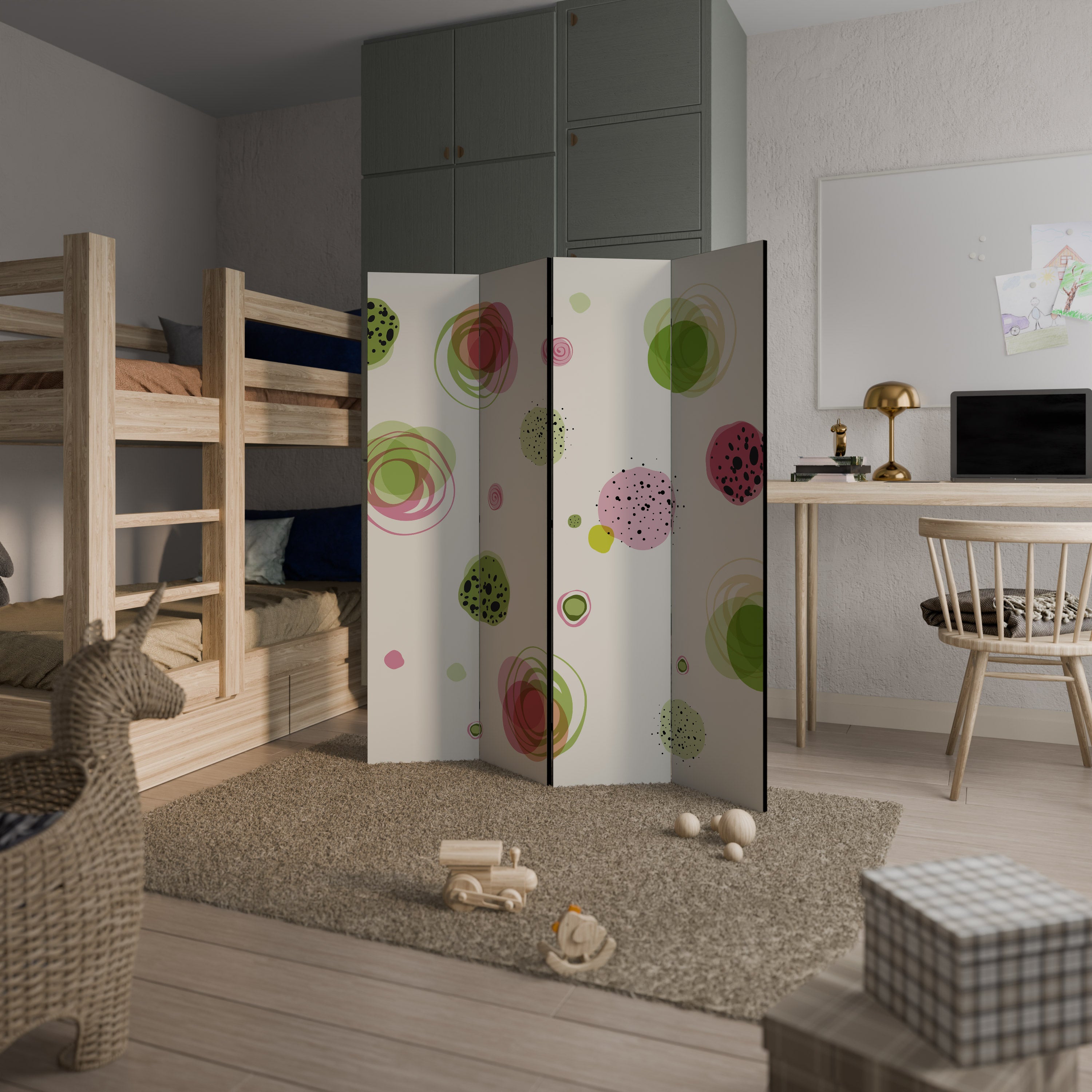 COLORFUL COSMOS Παραβάν με 4 πάνελ