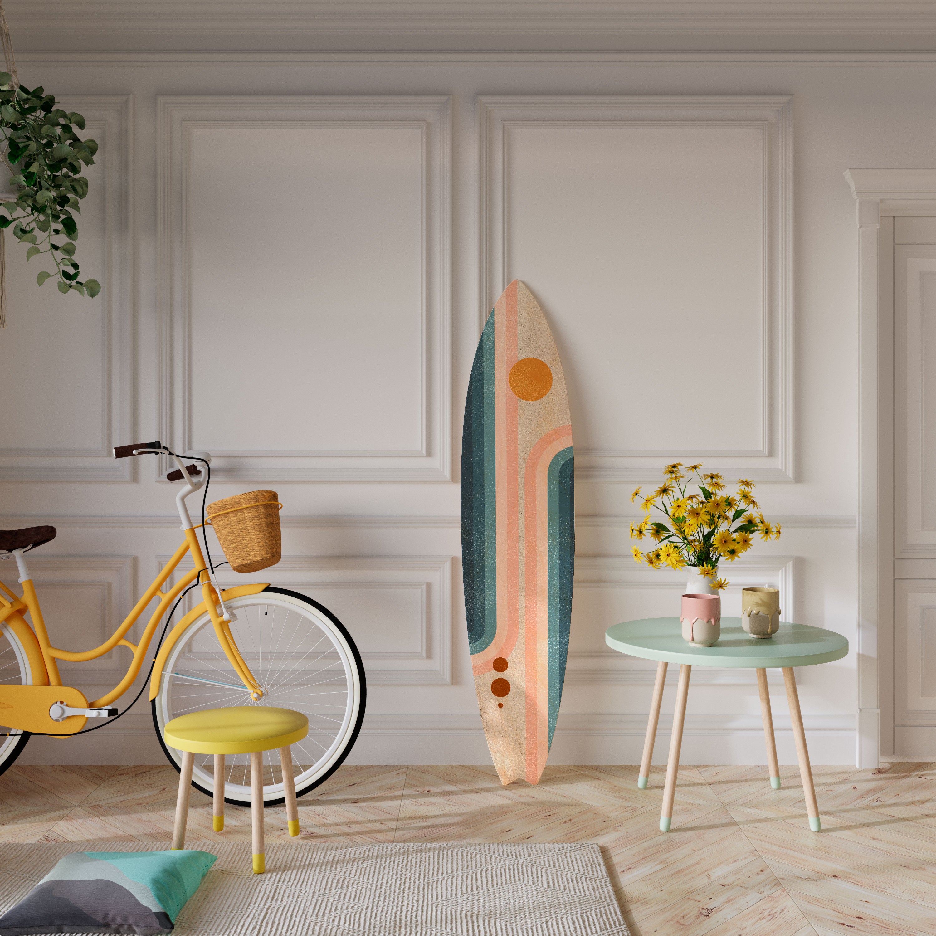 TWO HALVES Surfboard Decorative Panel