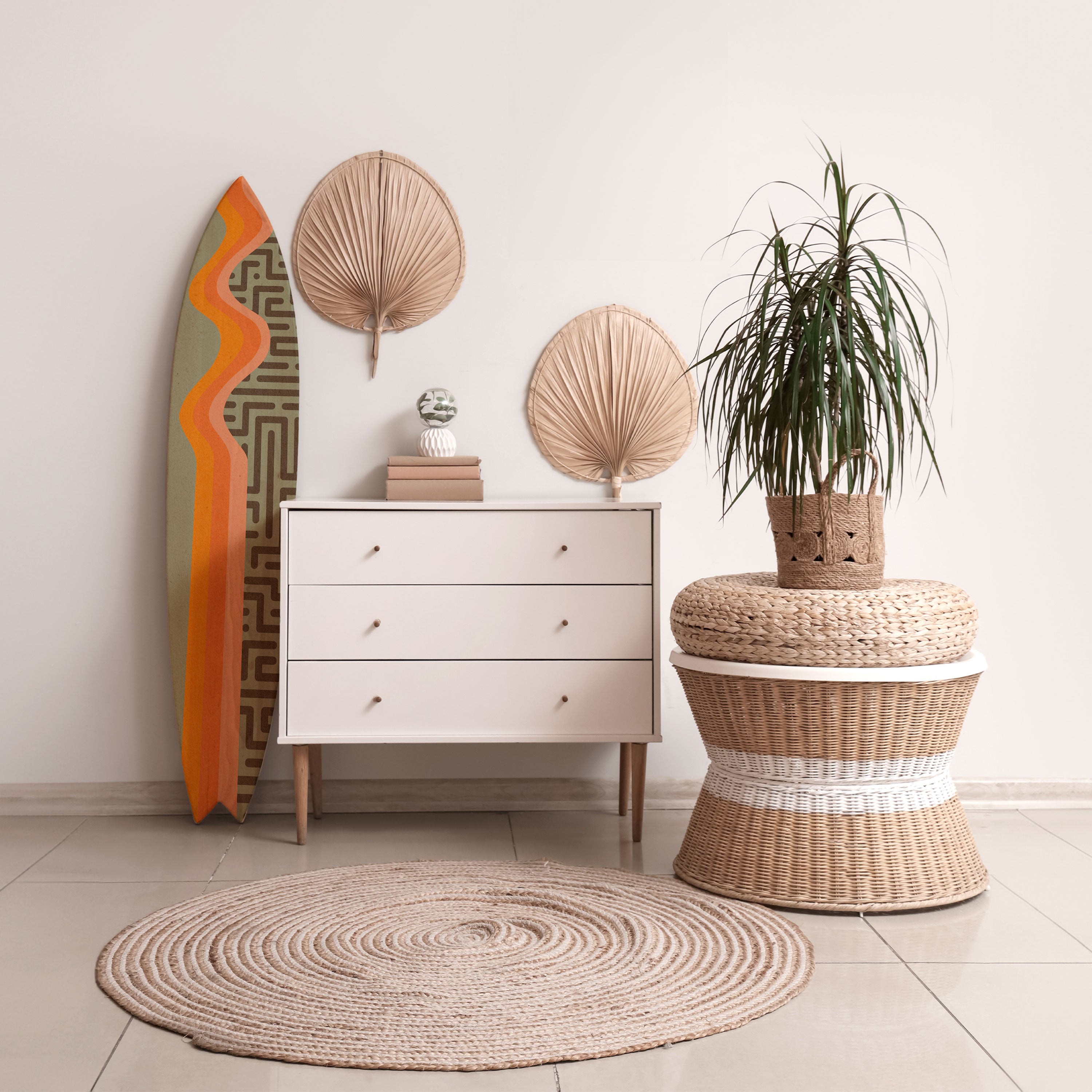 SIMPLE SOLUTIONS Surfboard Decorative Panel