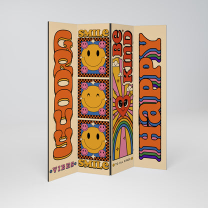 GROOVY POSTERS Παραβάν με 4 πάνελ
