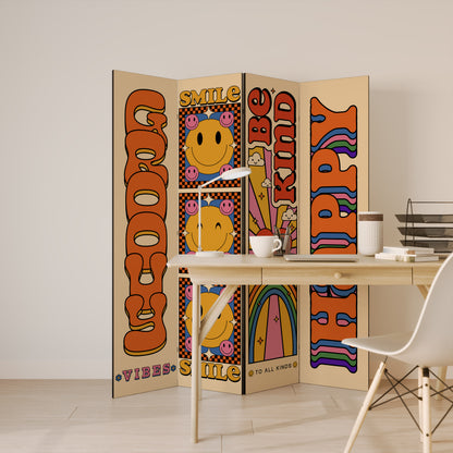 GROOVY POSTERS Παραβάν με 4 πάνελ