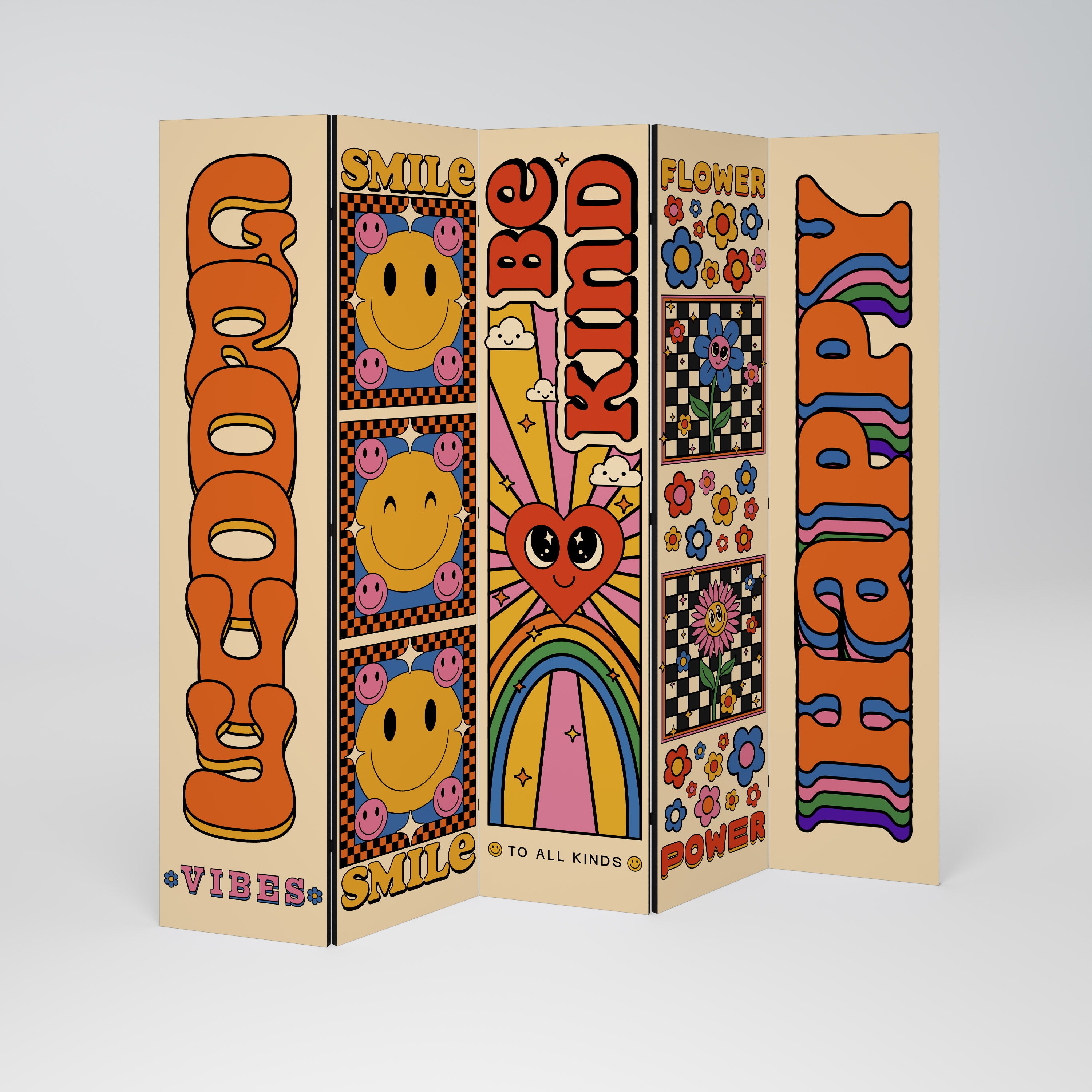 GROOVY POSTERS Παραβάν με 5 πάνελ