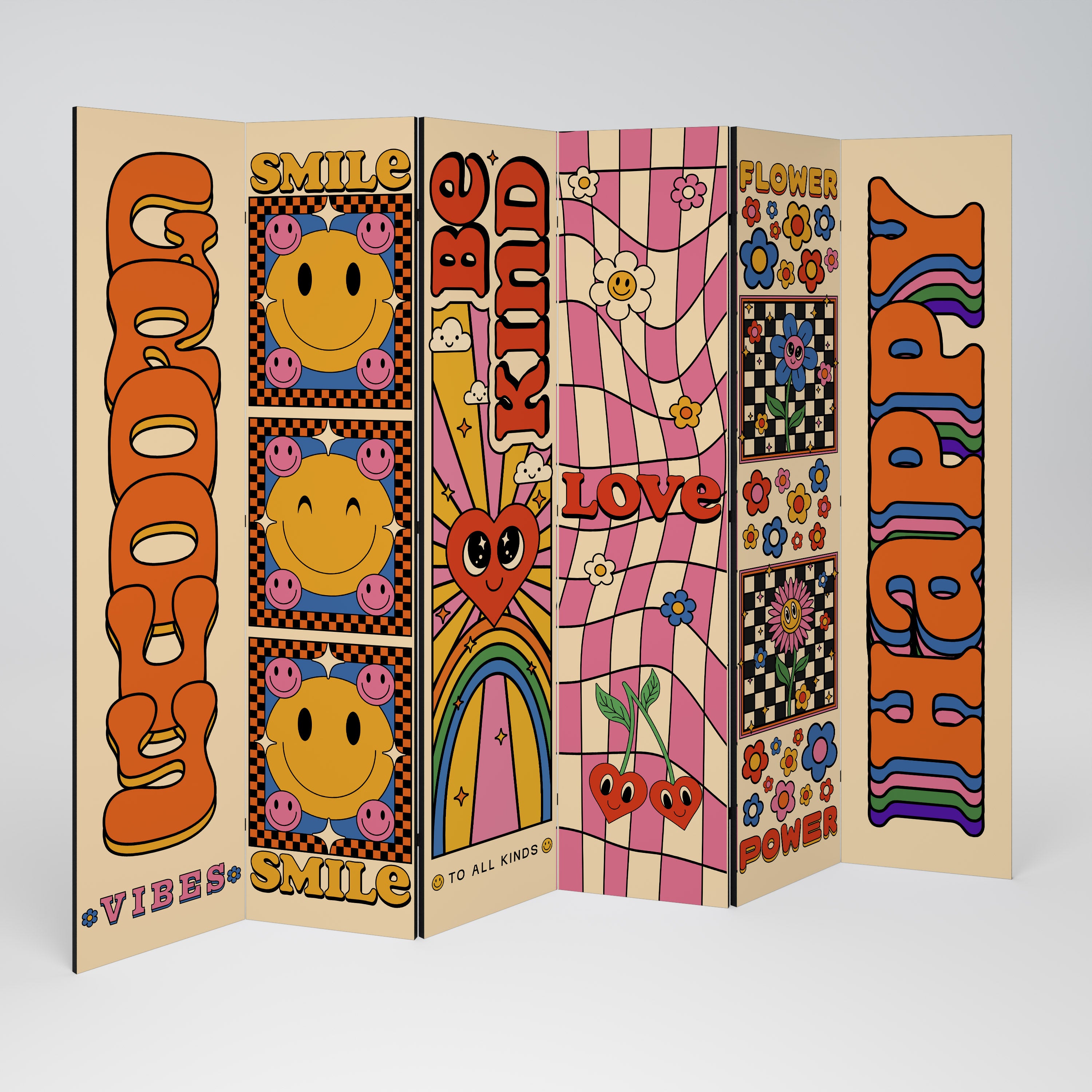 GROOVY POSTERS Παραβάν με 6 πάνελ
