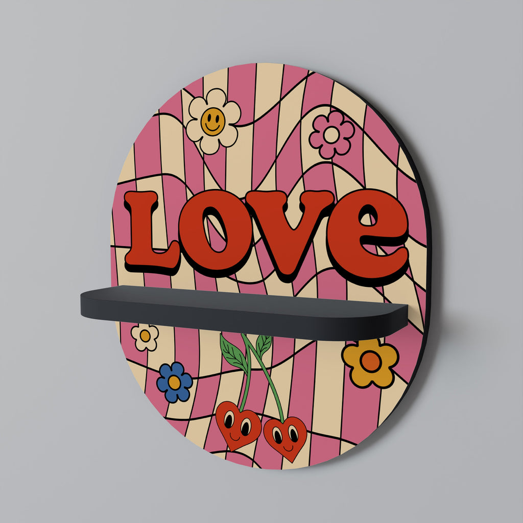 Οβάλ Ράφι ROCKING LOVE σε Μαύρο Φινίρισμα