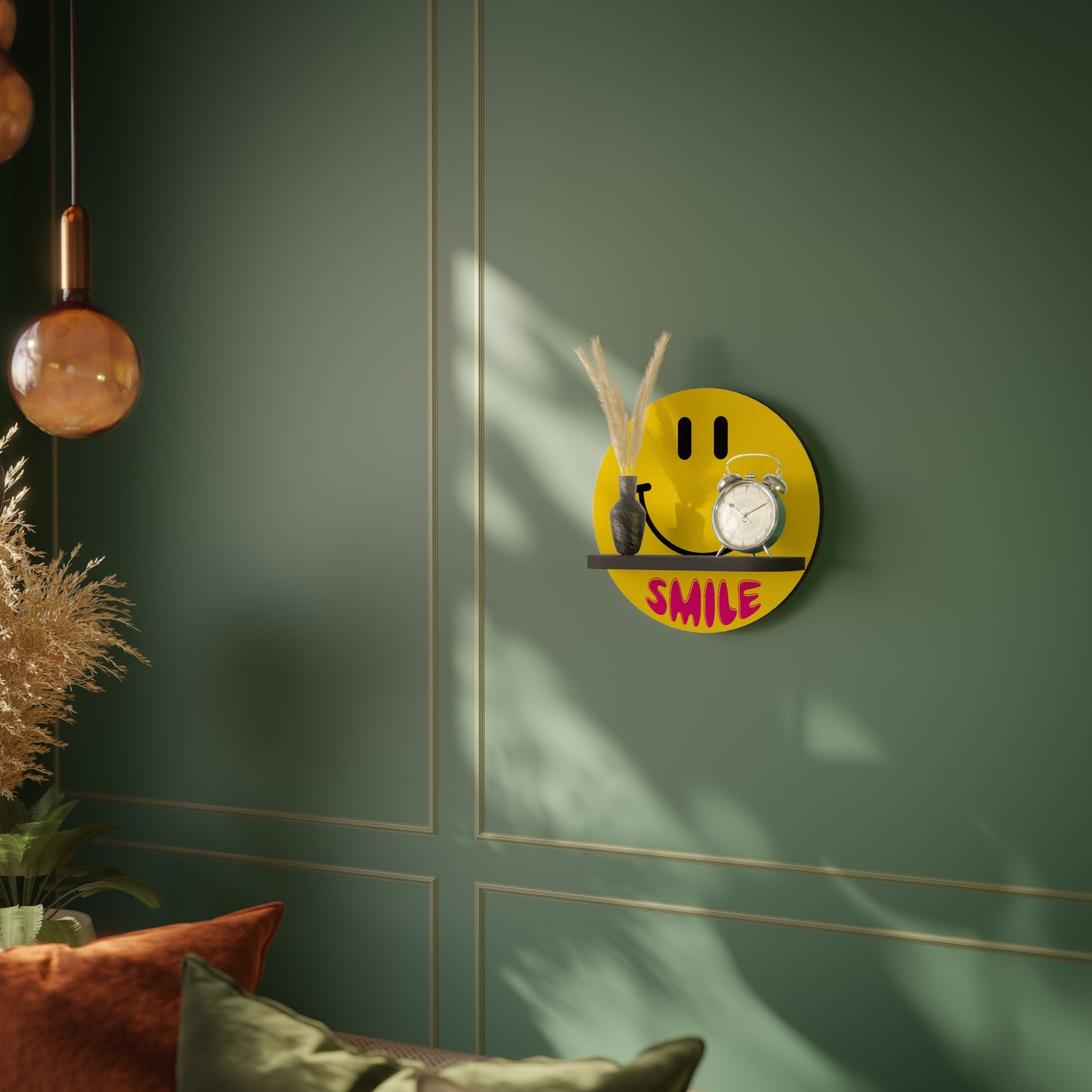 KEEP SMILING Διακοσμητικό Ράφι Art Shelf
