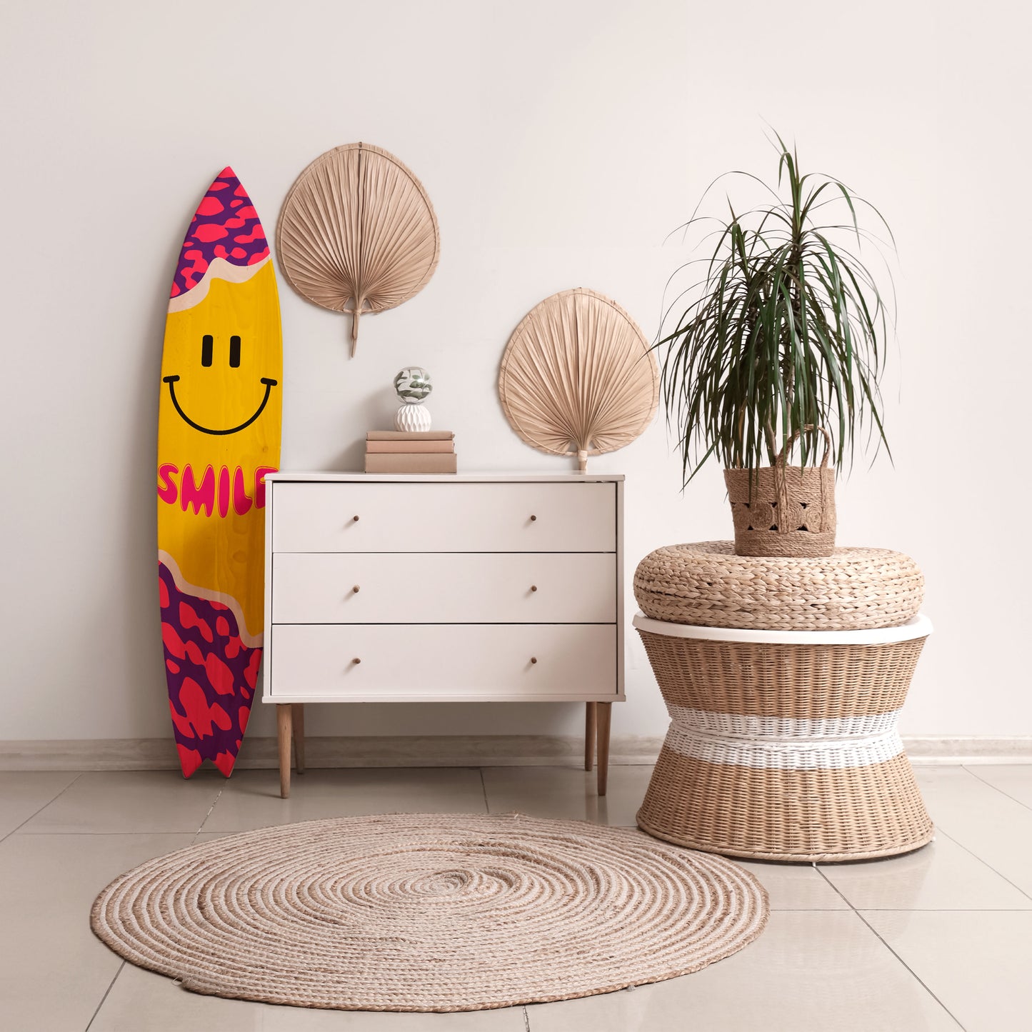 KEEP SMILING Διακοσμητική σανίδα Surf