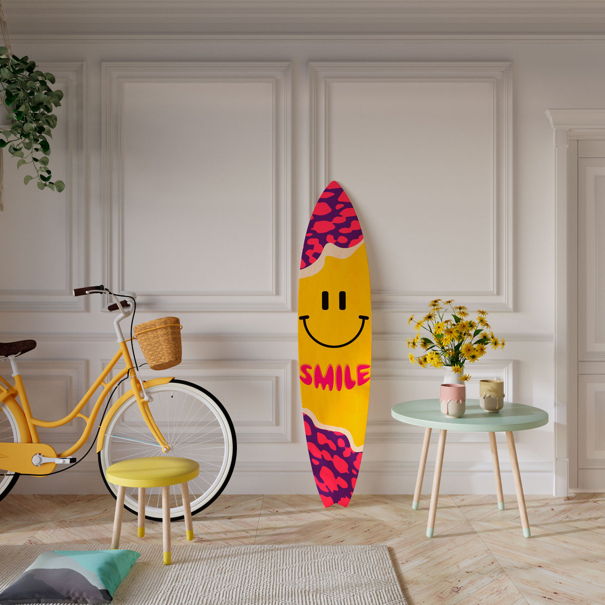 KEEP SMILING Διακοσμητική σανίδα Surf