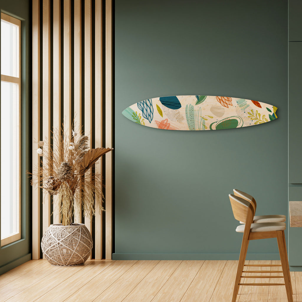 BOTANICAL HURRICANE Surfboard Decorative Panel