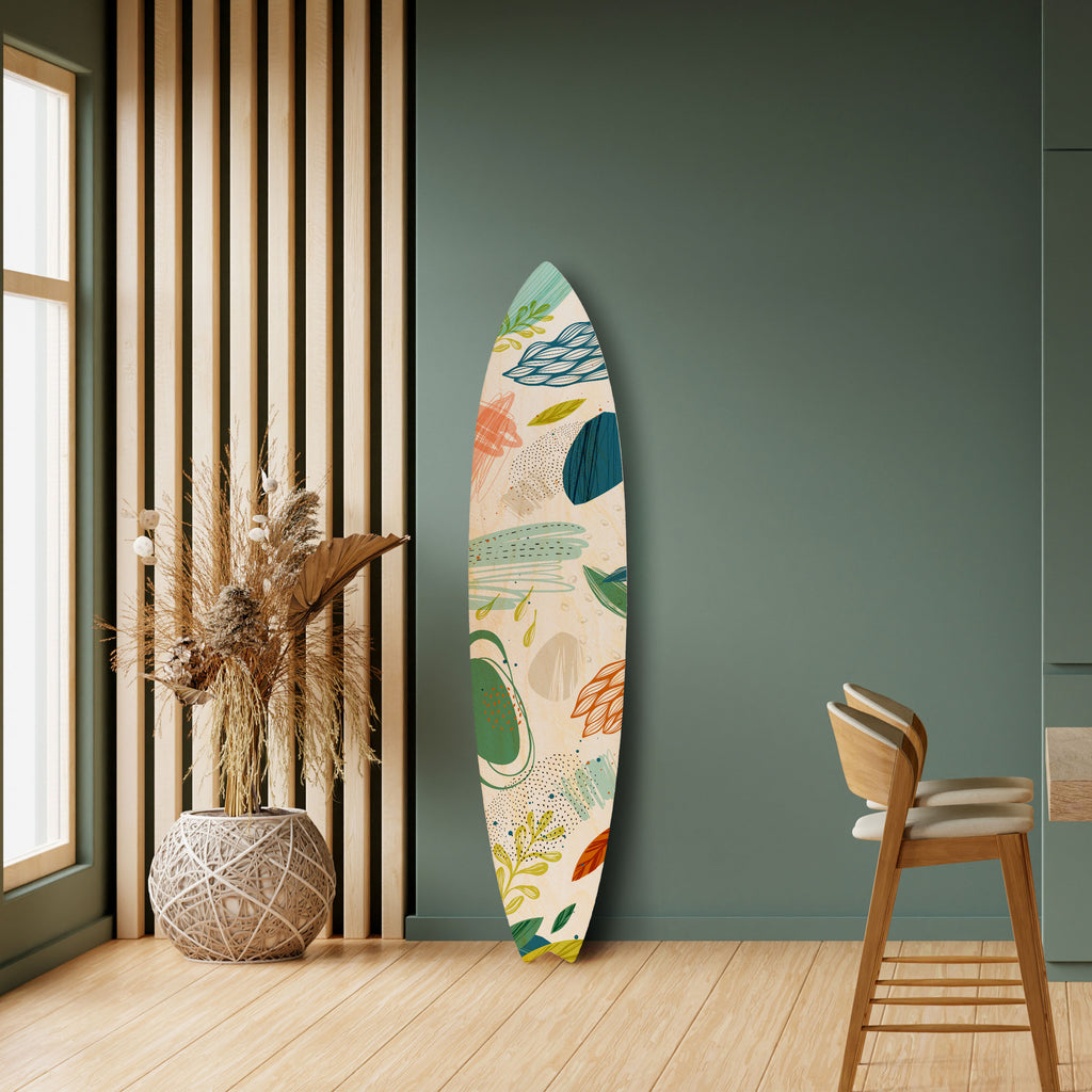 BOTANICAL HURRICANE Surfboard Decorative Panel