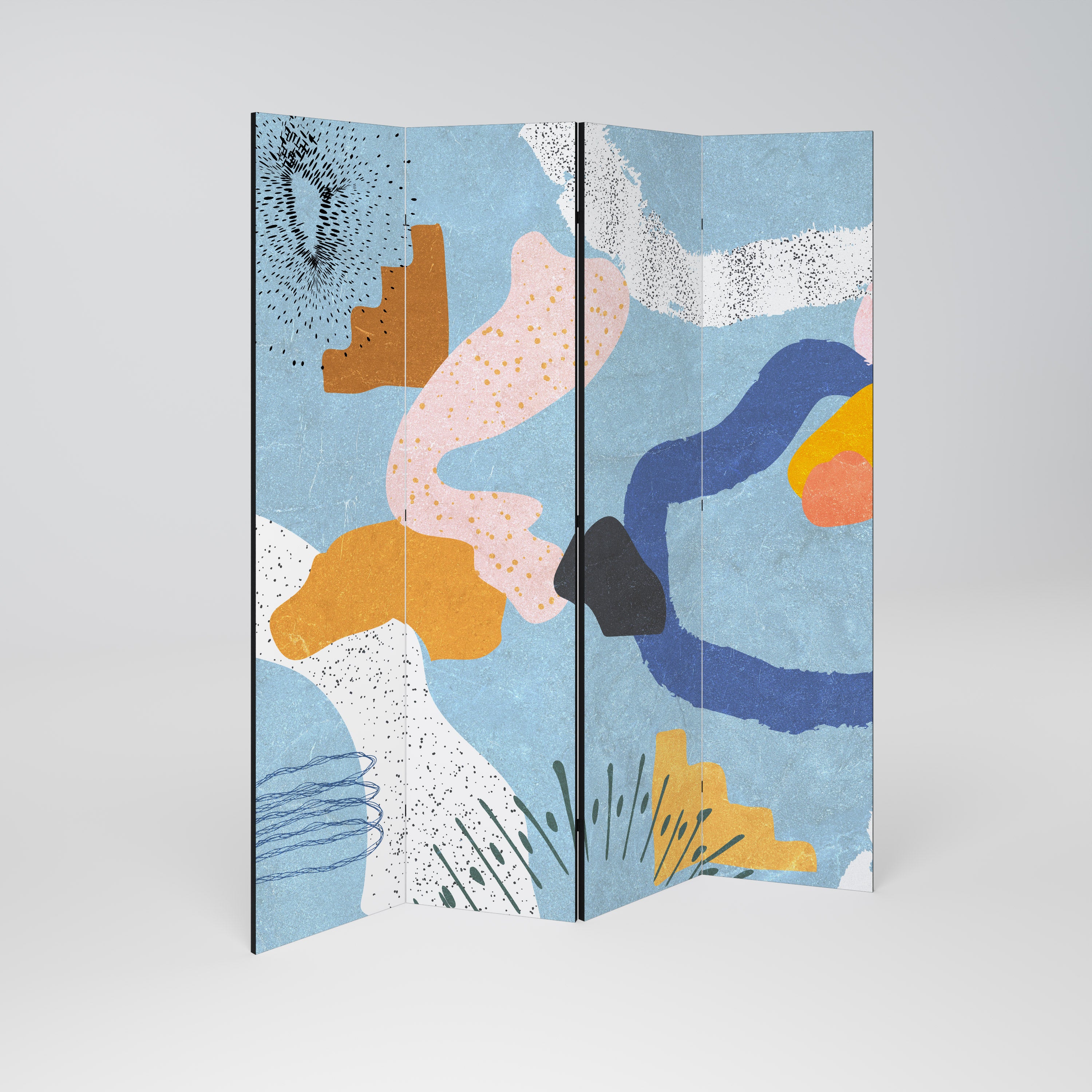 DREAMY SWIRLS Παραβάν με 4 πάνελ