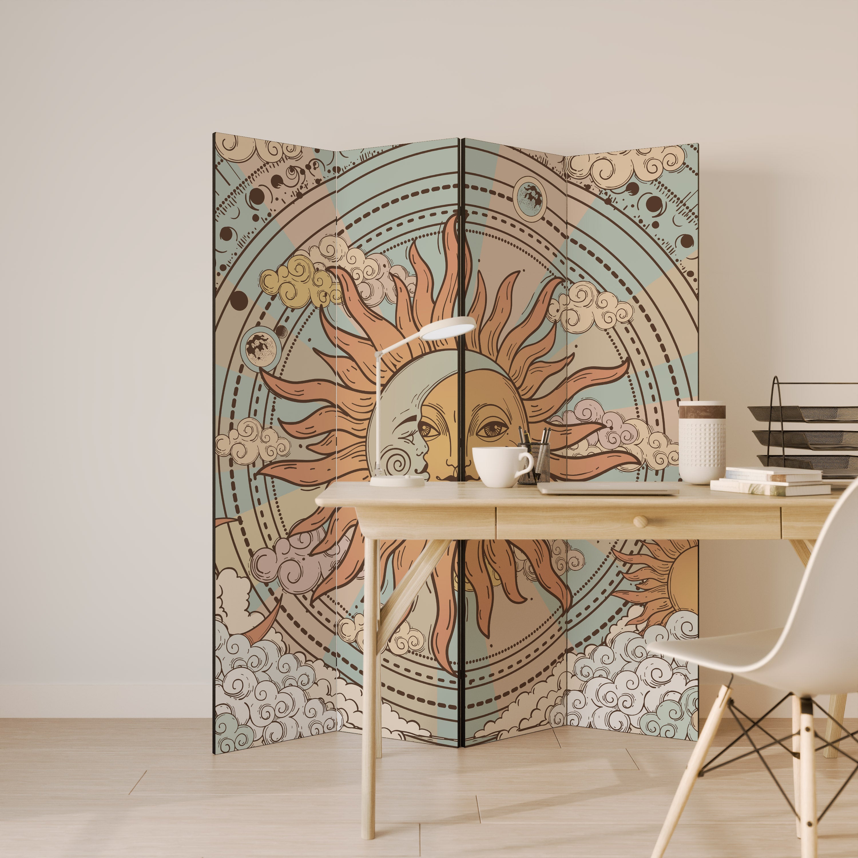 MYSTICAL STRUCTURE Παραβάν με 4 πάνελ