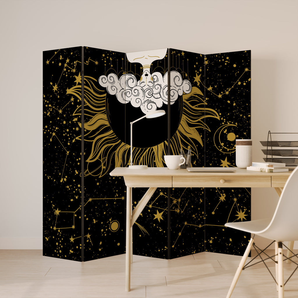 STELLAR CONSTELLATIONS 5-Panel Room Divider