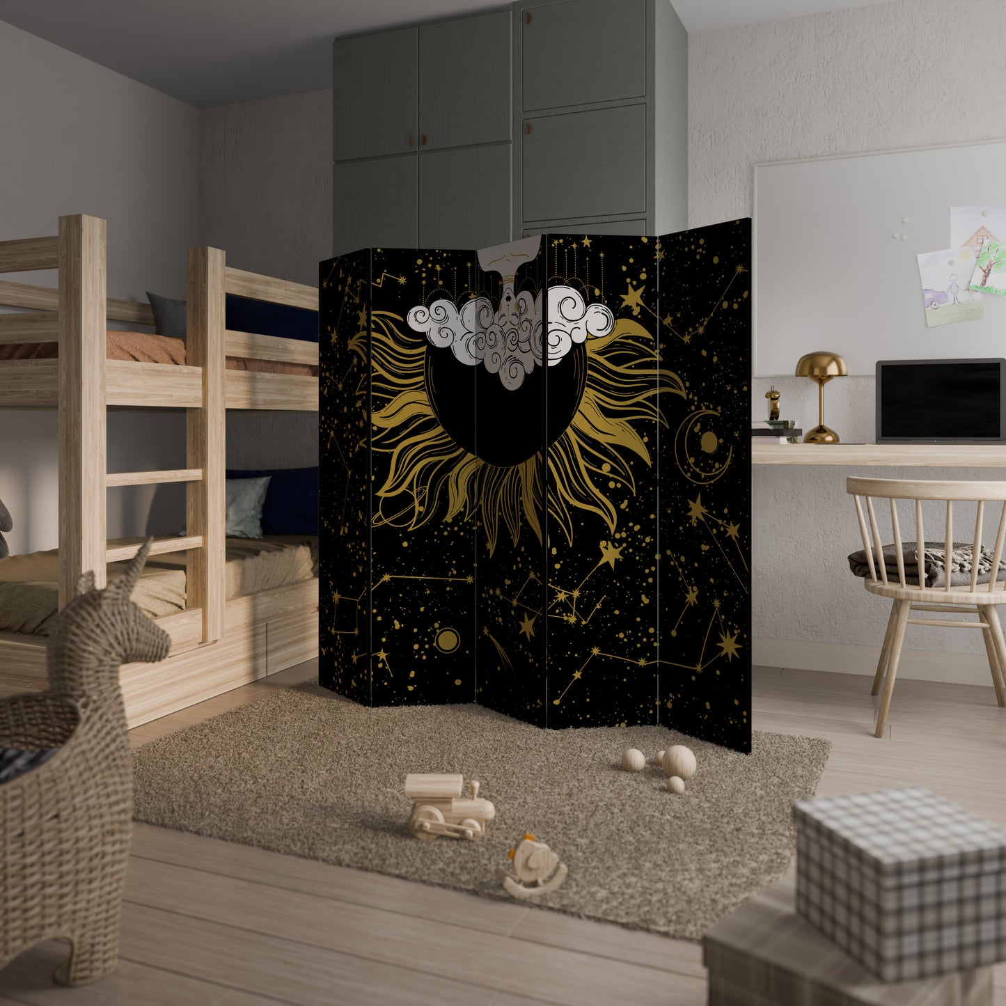 STELLAR CONSTELLATIONS 5-Panel Room Divider
