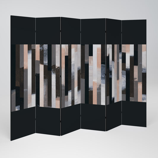 COLLAGE OF RECTANGLES Παραβάν με 6 πάνελ