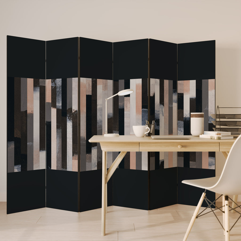 COLLAGE OF RECTANGLES Παραβάν με 6 πάνελ