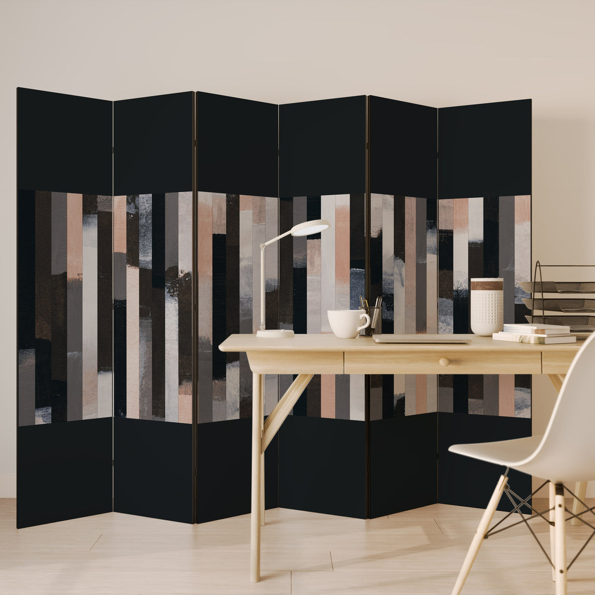 COLLAGE OF RECTANGLES Παραβάν με 6 πάνελ