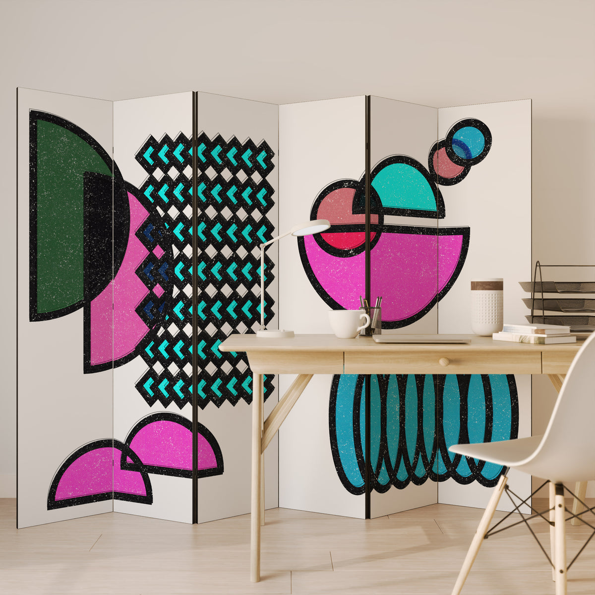 GEOMETRIC RHAPSODY Παραβάν με 6 πάνελ