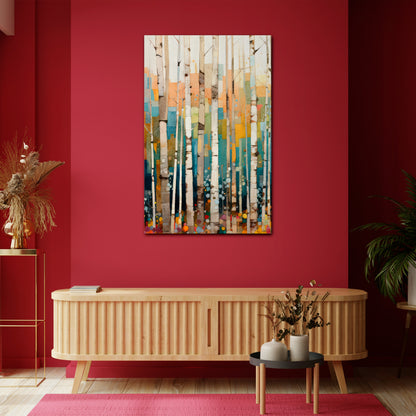 BIRCH KALEIDOSCOPE Κατακόρυφος Πίνακας σε Καμβά