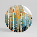 BIRCH KALEIDOSCOPE Peel and Stick Round Sticker