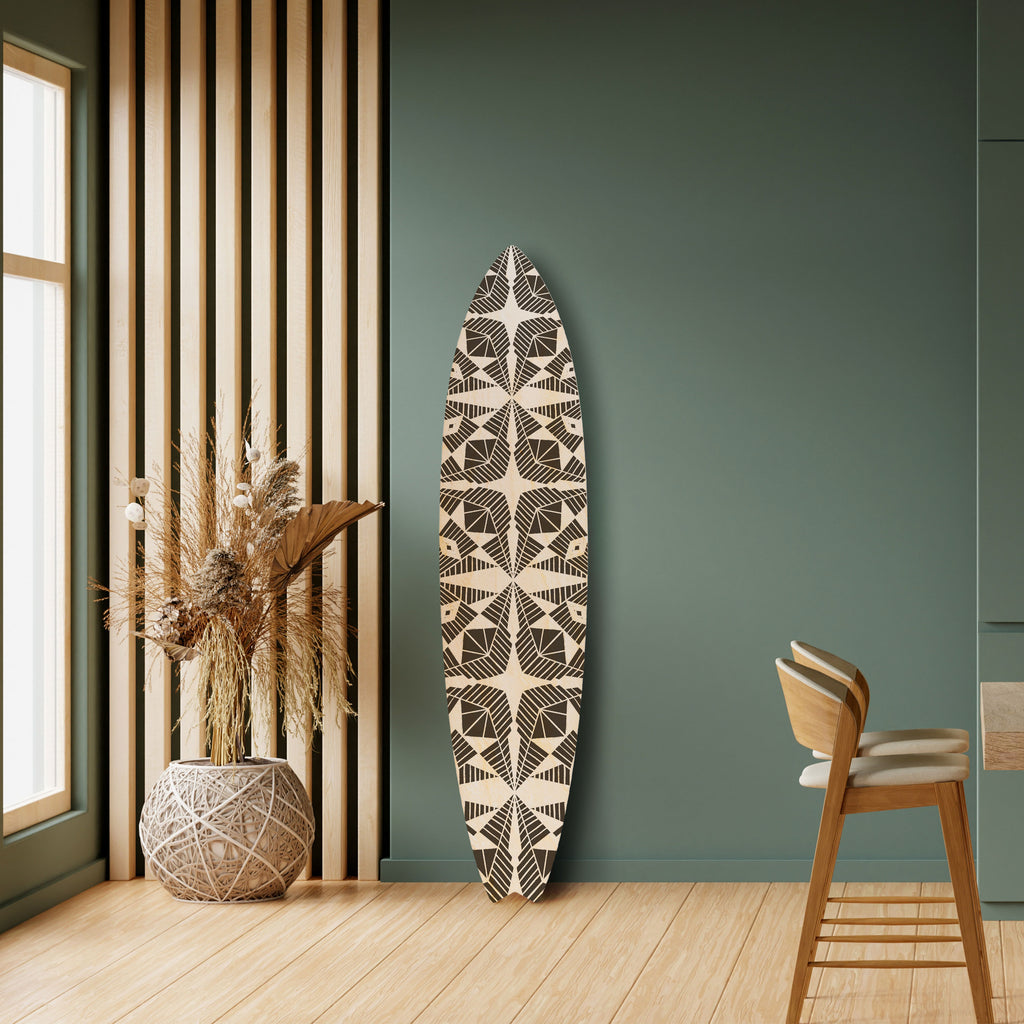 MONOCHROME NEXUS Surfboard Decorative Panel