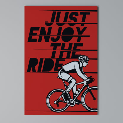ENJOY THE RIDE Κατακόρυφος Πίνακας σε Καμβά