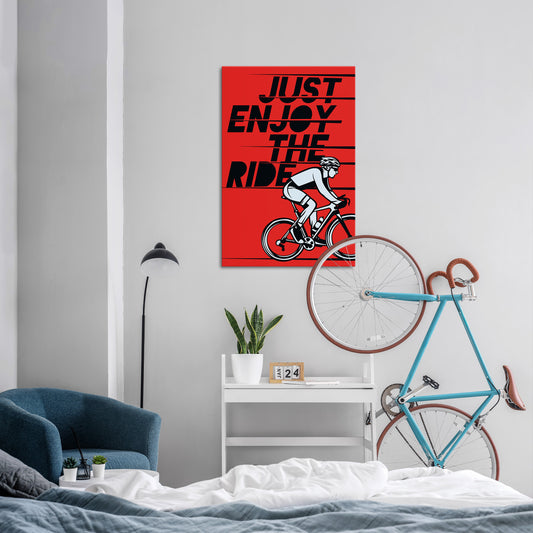 ENJOY THE RIDE Κατακόρυφος Πίνακας σε Καμβά