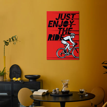 ENJOY THE RIDE Κατακόρυφος Πίνακας σε Καμβά