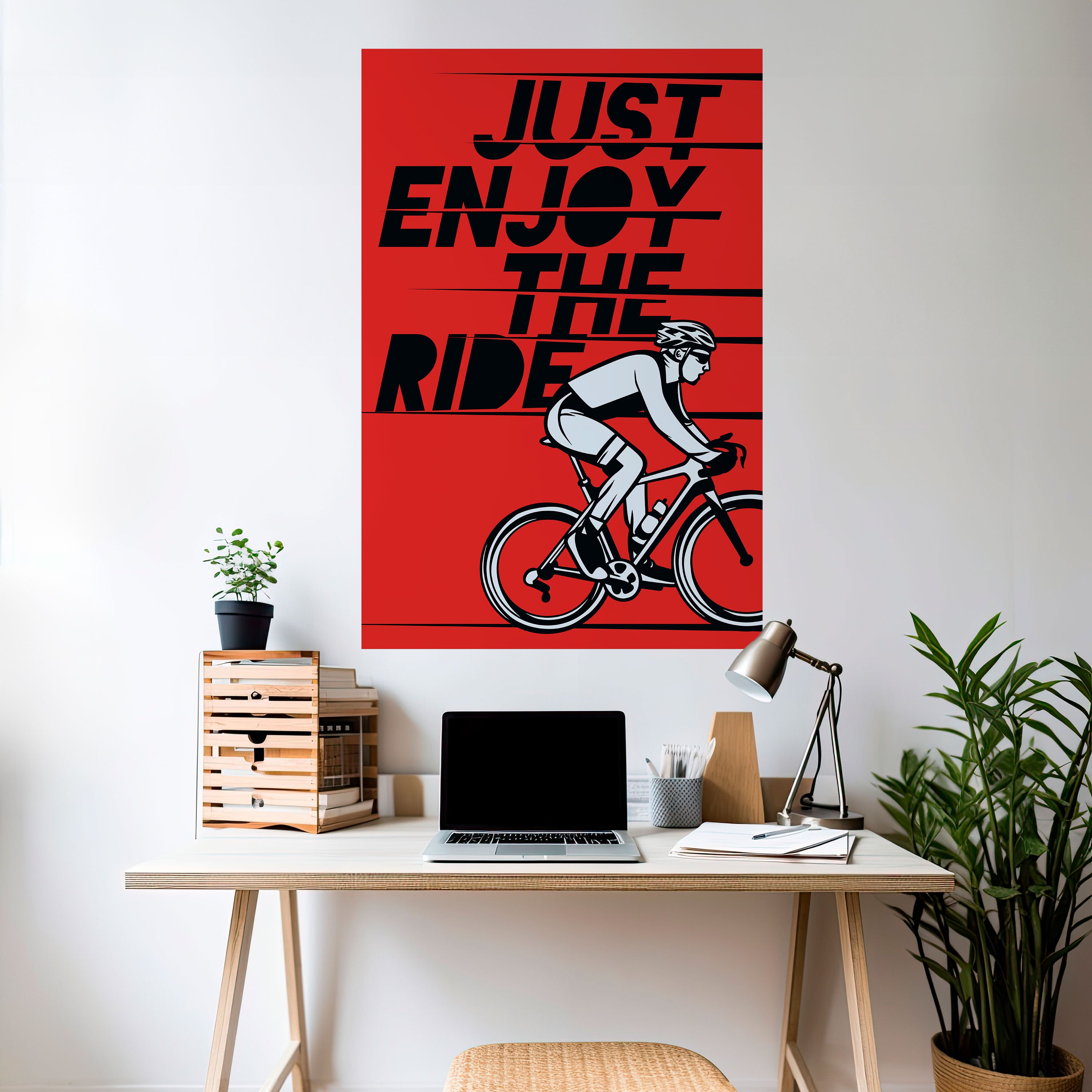 ENJOY THE RIDE Peel and Stick Vertical Poster