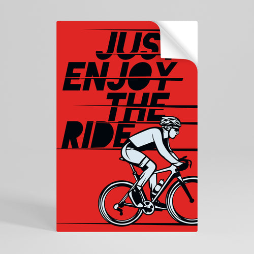 ENJOY THE RIDE Peel and Stick Vertical Poster