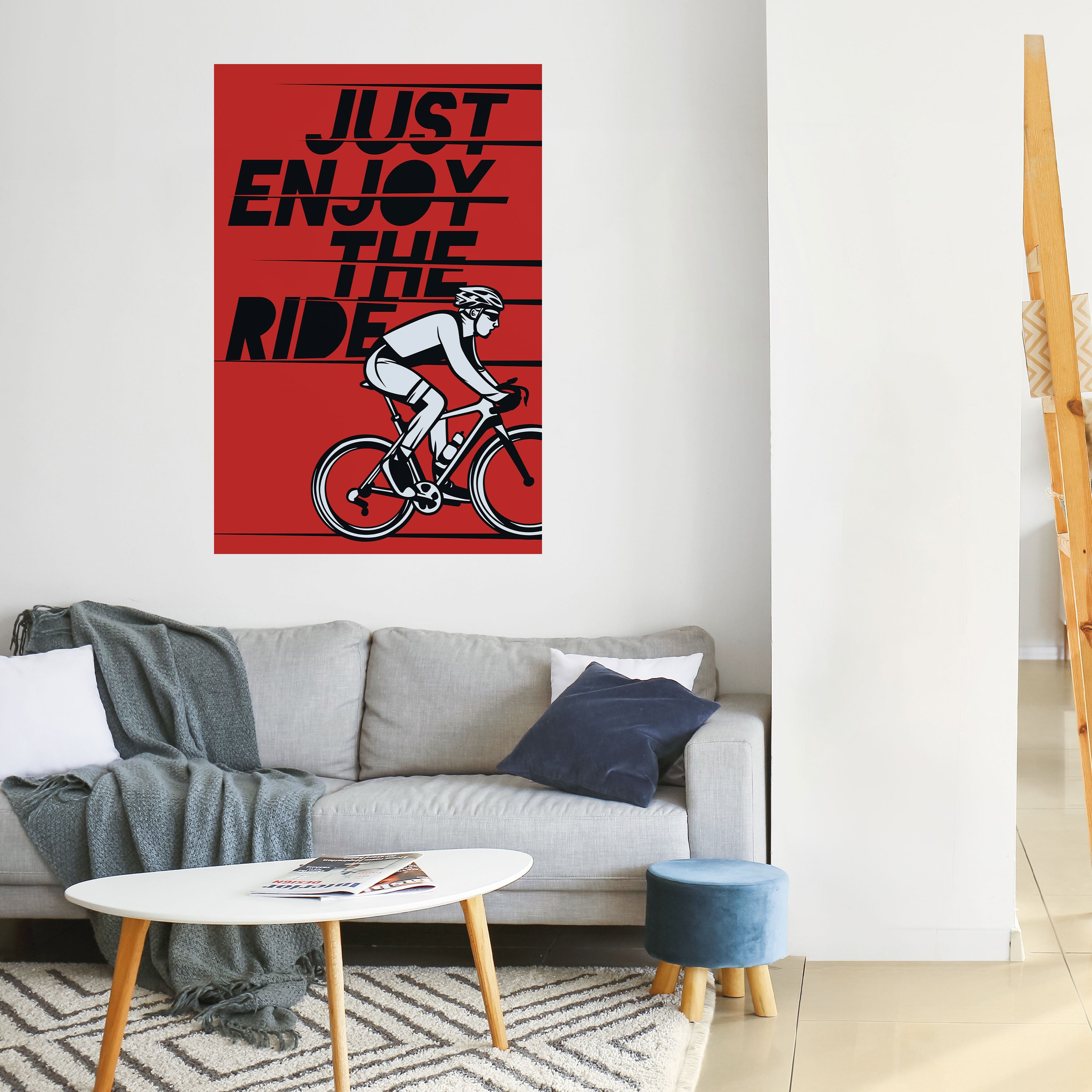 ENJOY THE RIDE Peel and Stick Vertical Poster