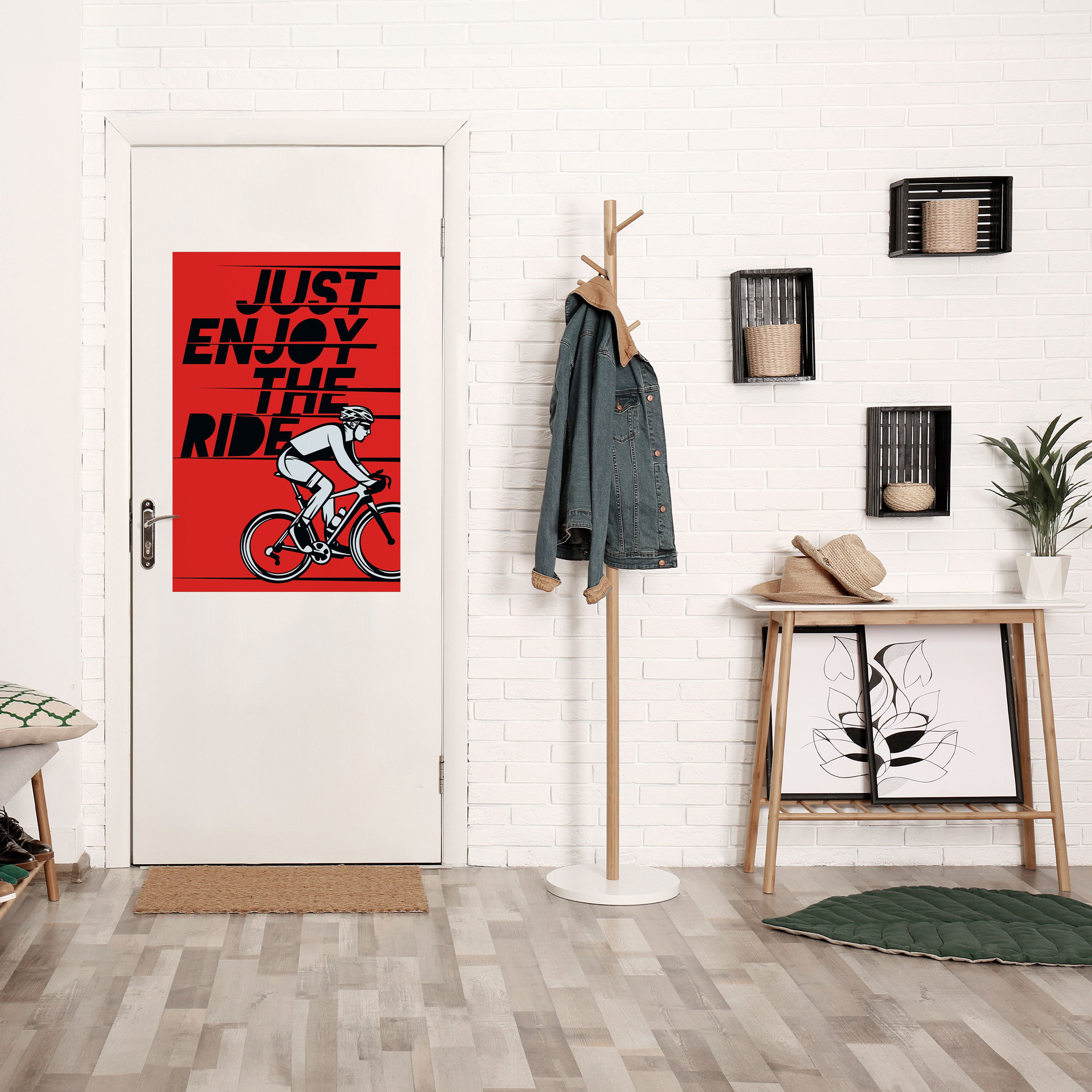 ENJOY THE RIDE Peel and Stick Vertical Poster