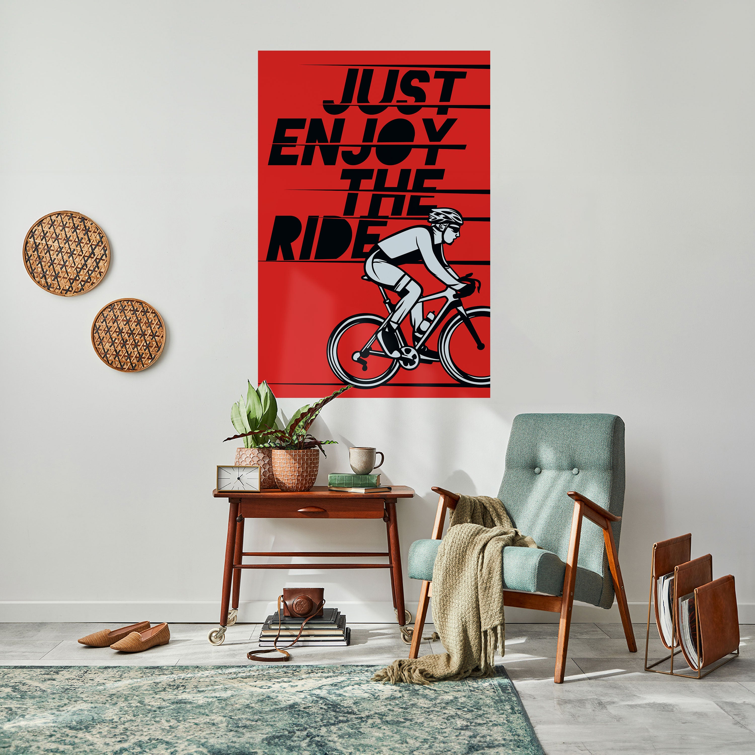 ENJOY THE RIDE Peel and Stick Vertical Poster