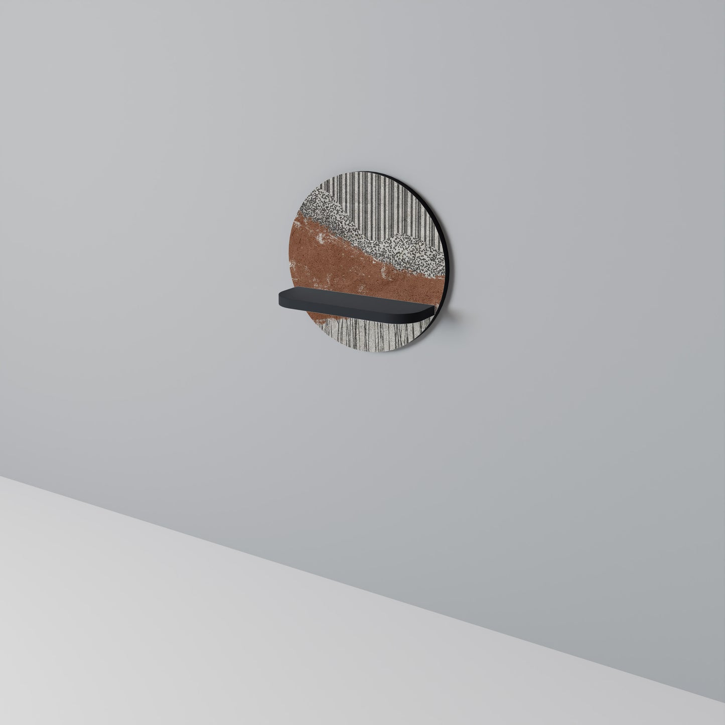 STRIPED TERRAIN Art Shelf