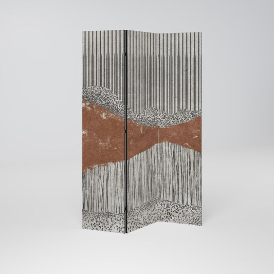 STRIPED TERRAIN Παραβάν με 3 πάνελ