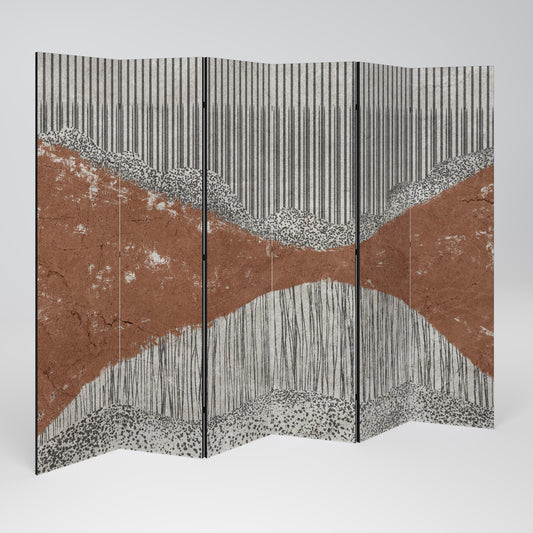 STRIPED TERRAIN Παραβάν με 6 πάνελ