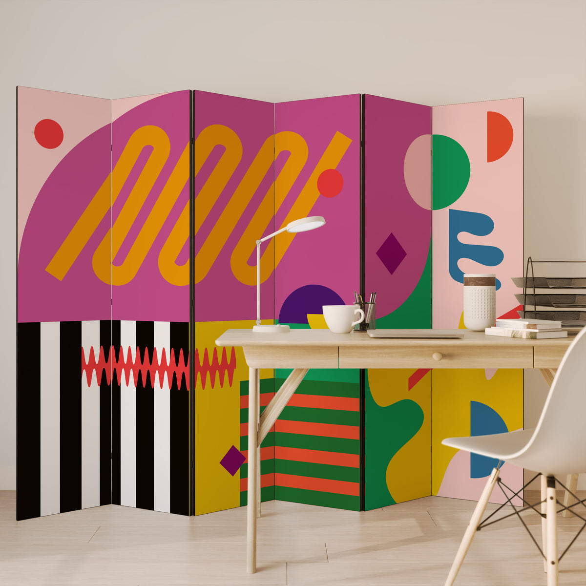 VIVID ART Παραβάν με 6 πάνελ