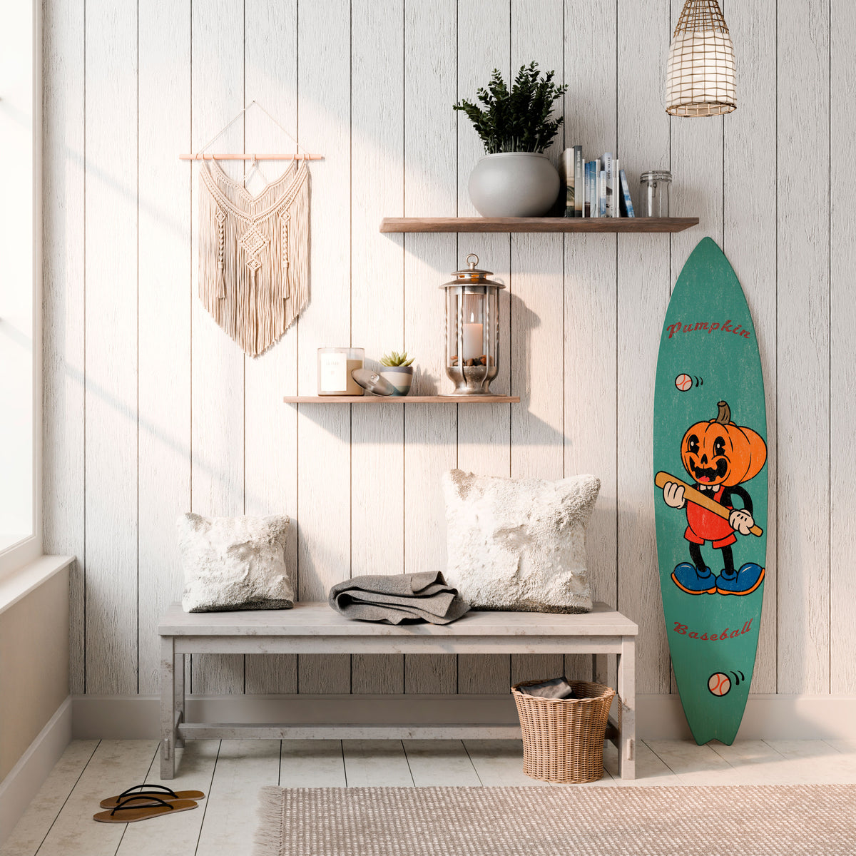 PUMPKIN BASEBALL Διακοσμητική σανίδα Surf