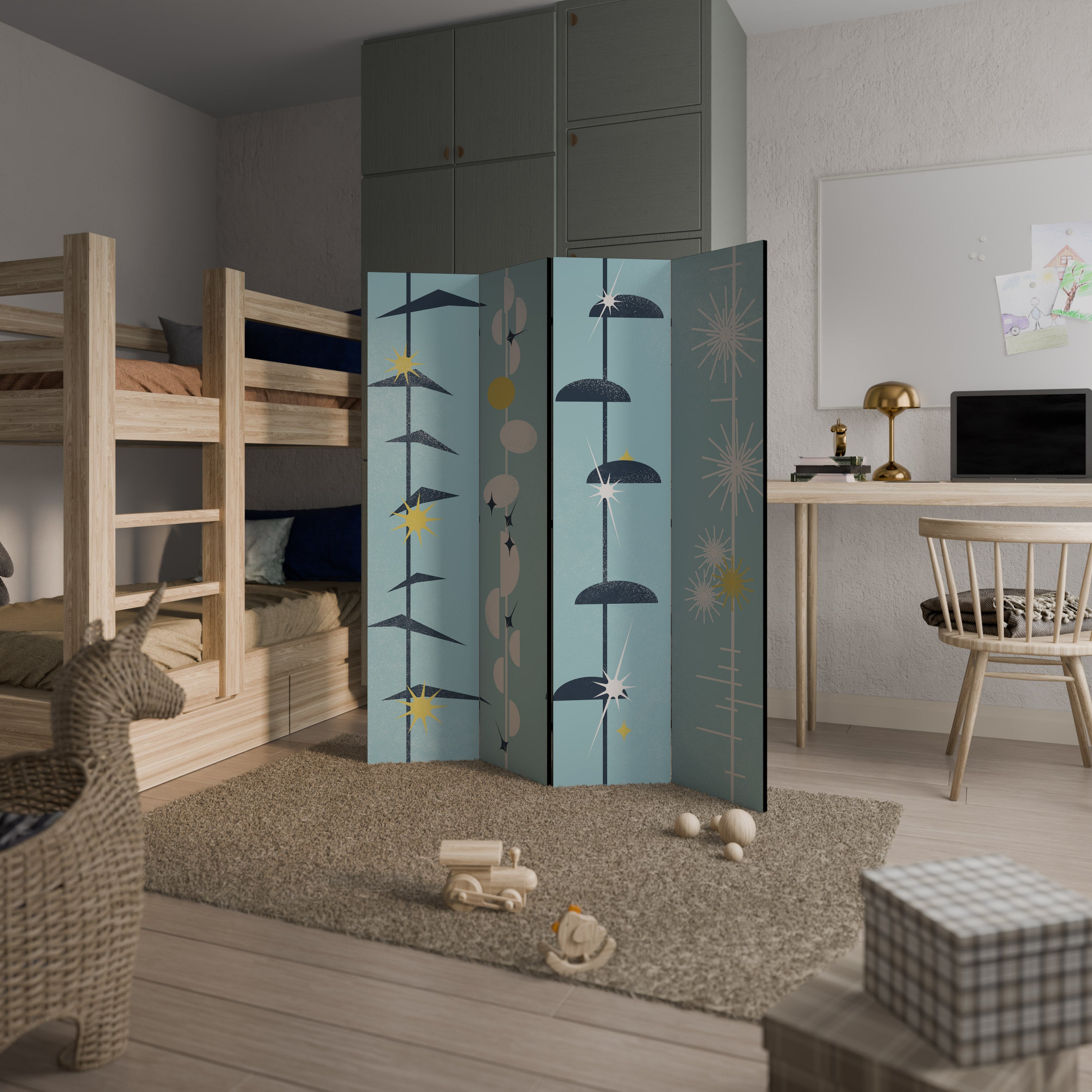 PATHS TO HAPPINESS Παραβάν με 4 πάνελ