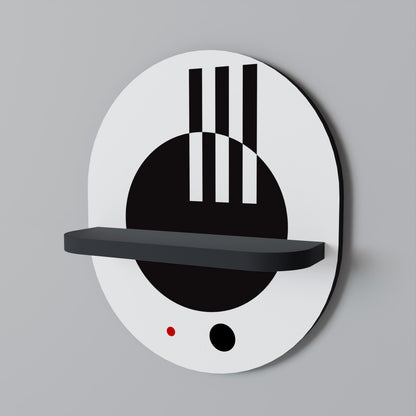 BLACK AND WHITE COMBINATION Διακοσμητικό Ράφι Art Shelf
