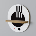 BLACK AND WHITE COMBINATION Διακοσμητικό Ράφι Art Shelf