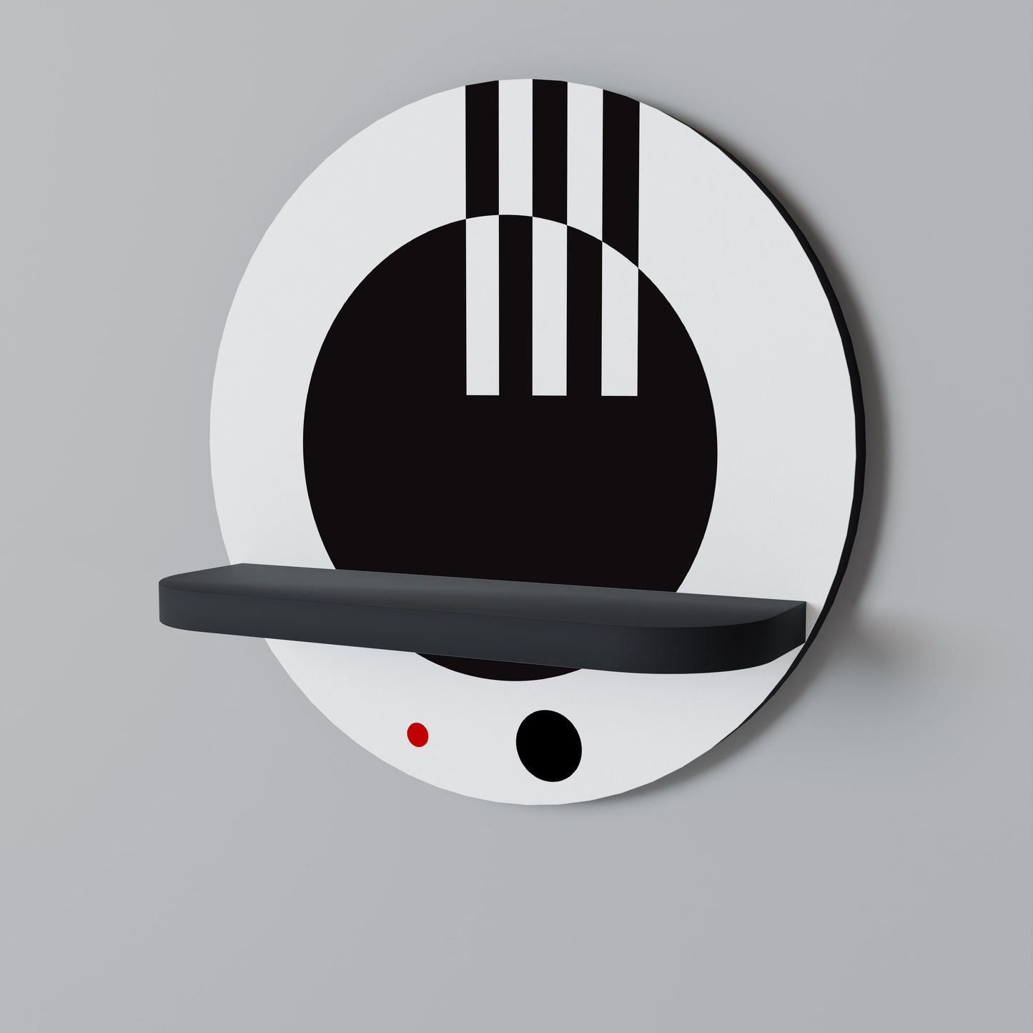 BLACK AND WHITE COMBINATION Διακοσμητικό Ράφι Art Shelf
