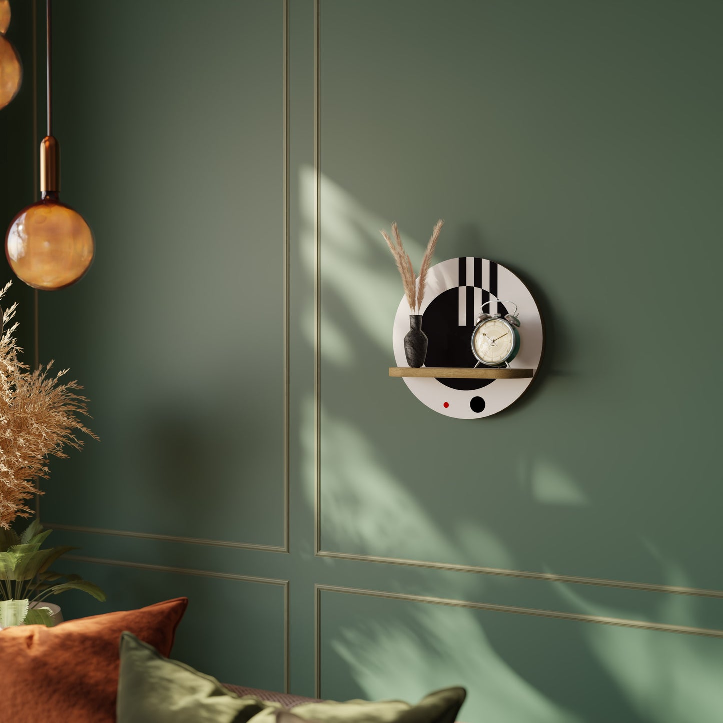 BLACK AND WHITE COMBINATION Διακοσμητικό Ράφι Art Shelf