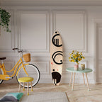 BLACK AND WHITE COMBINATION Surfboard Decorative Panel