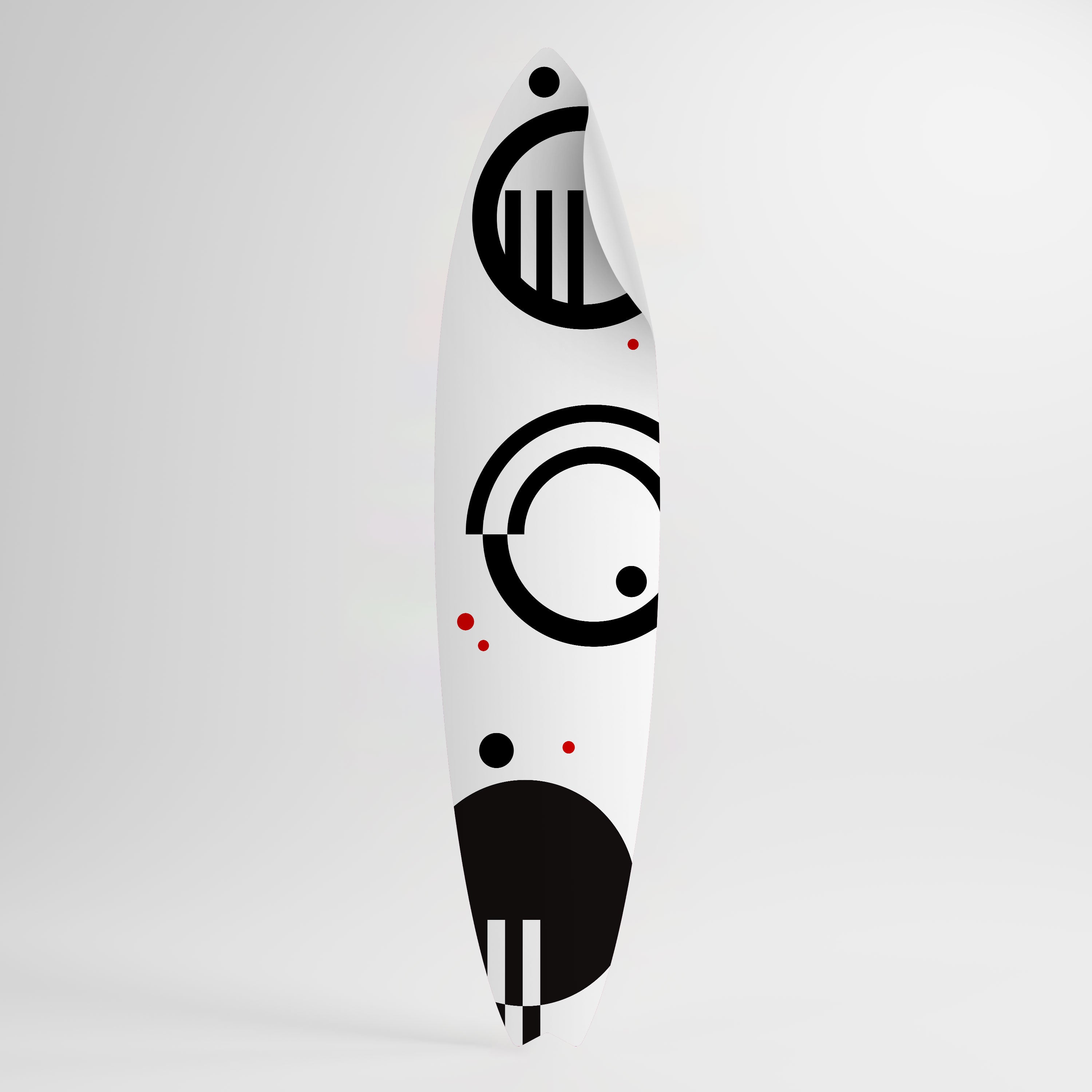 BLACK AND WHITE COMBINATION Αυτοκόλλητη Αφίσα "Surf"