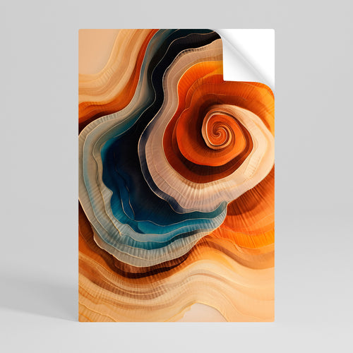 SPIRALING DREAMSCAPE Peel and Stick Vertical Poster