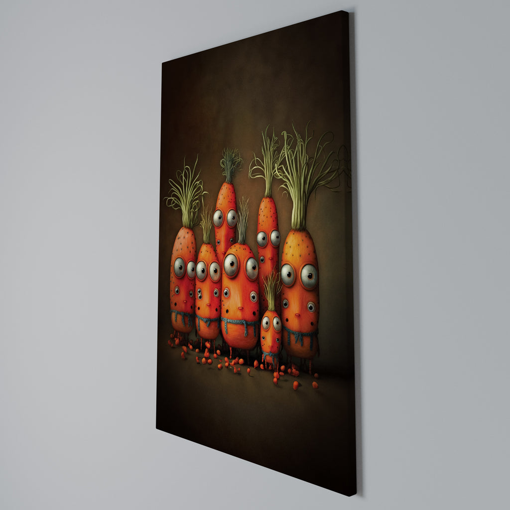 CUTE OR SCARY Vertical Canvas Print