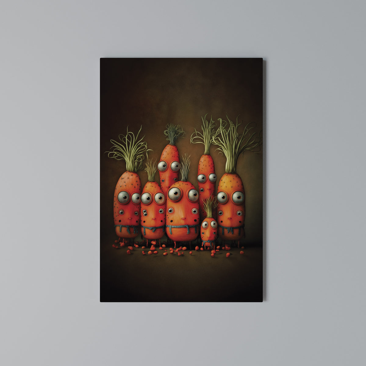 CUTE OR SCARY Κατακόρυφος Πίνακας σε Καμβά