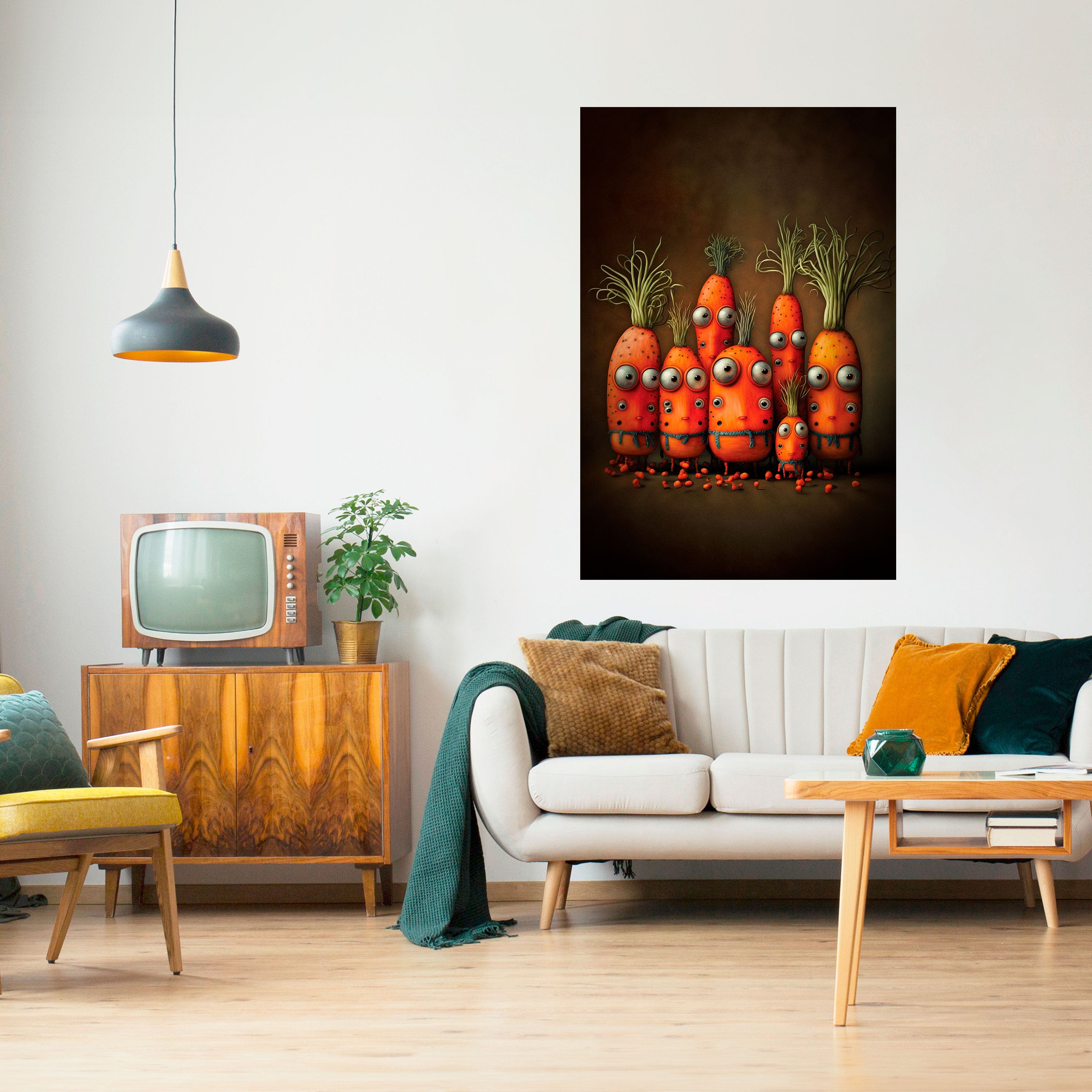 CUTE OR SCARY Peel and Stick Vertical Poster