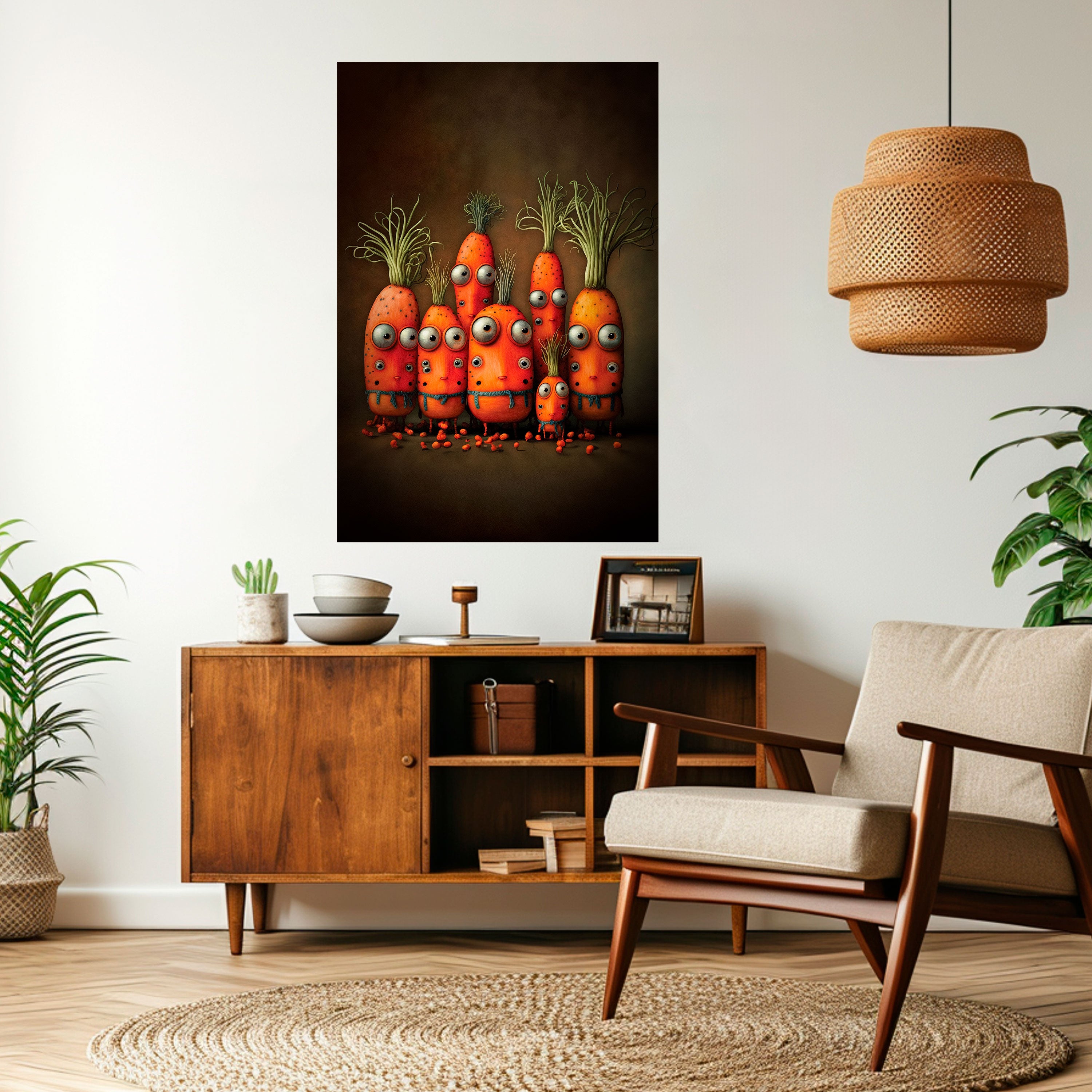 CUTE OR SCARY Peel and Stick Vertical Poster