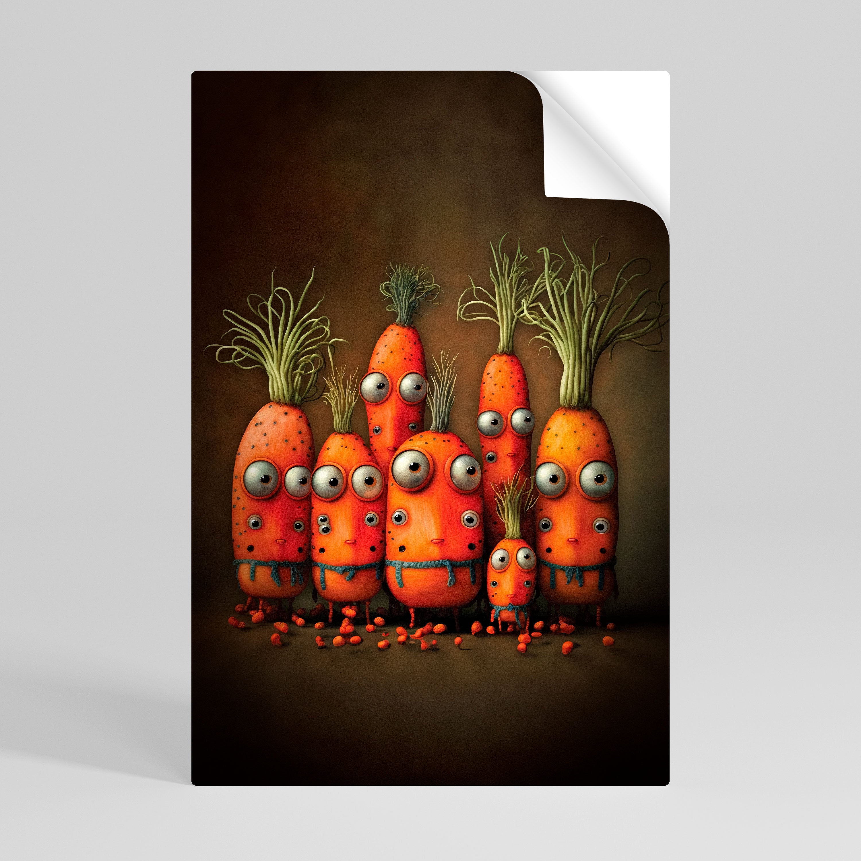 CUTE OR SCARY Peel and Stick Vertical Poster